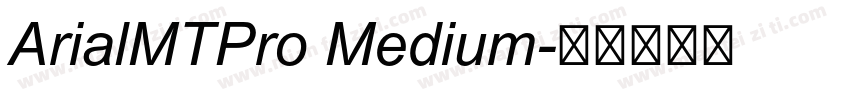 ArialMTPro Medium字体转换